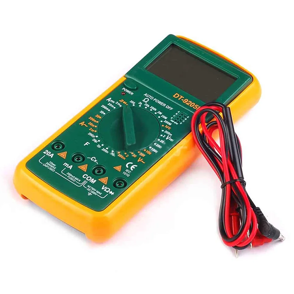 professional LCD Digital Multimeter digital tester BEST DT9205M Handheld large screen With Buzzer DMM Meter dt9205a Upgraded