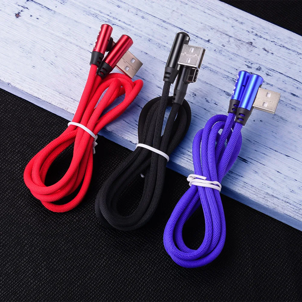 OLAF 90 Gradi 2.4 UN Tipo C Cavo USB Carica Veloce Per Xiaomi Redmi Nota 7 USB C Cavo samsung S8 S9 Veloce Cavo di Ricarica