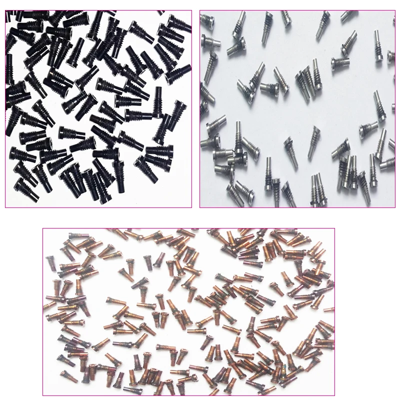 OEM Screw for iPhone 8 8 Plus Bottom Screws Kit Black/Silver/Rose Gold Color Mixed, 120pcs/lot