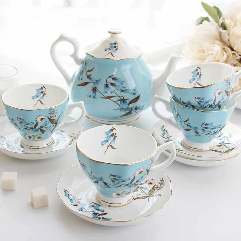 British Afternoon Tea Set, Retro Cup and Saucer, Ceramic Coffee Set, European Style