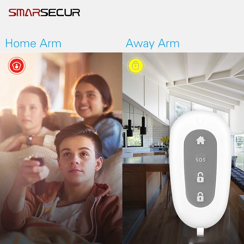 Smarsecur RC-60 Wireless Remote Control for H6 Intruder burglar alarm