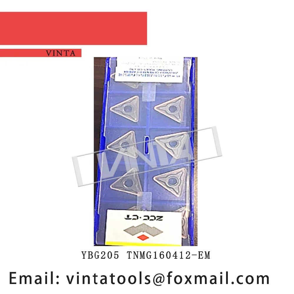 high quality 10pcs/lote YBG205 YBM253 TNMG160412-EM cnc carbide turning inserts cutting blade tools