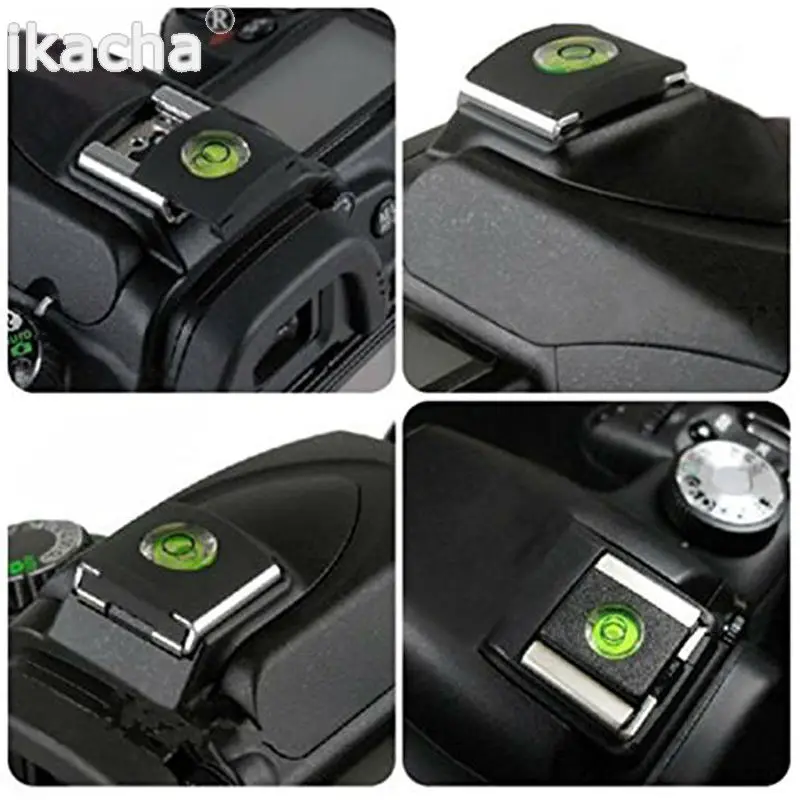 Camera Accessories Universal DSLR Camera Bubble Spirit Level + Hot Shoe Protector Cover for Nikon Canon Casio Fuji Samsung