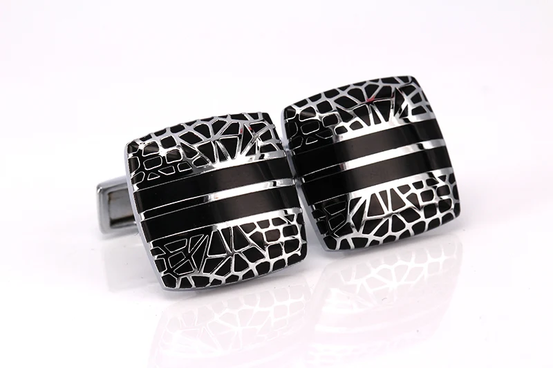 C-MAN Luxury French Brand Cufflinks for mens Jewelry Hot Sale Spider web Designer Fashion Cuff Links Wedding Cufflinks