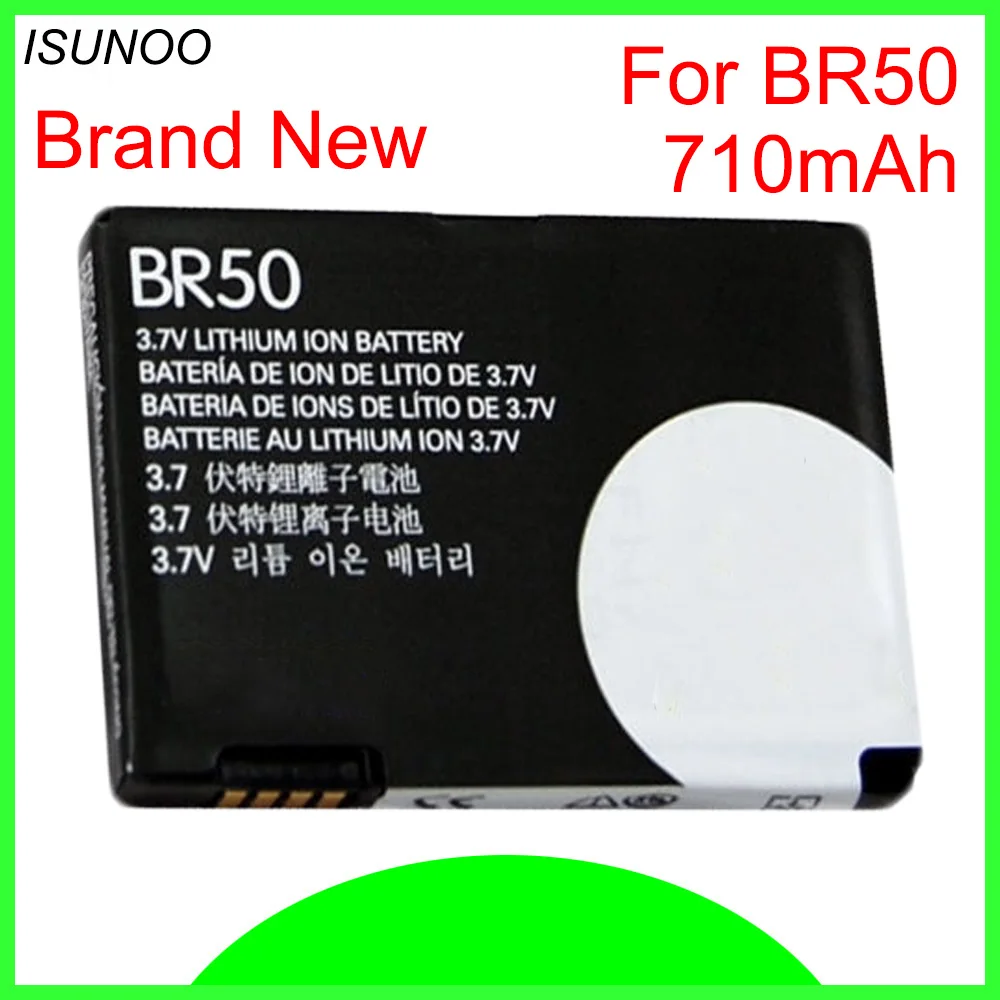 

ISUNOO 5pcs/lot 710mAh BR50 BR 50 Battery for Motorola RAZR V3 V3c V3E V3m V3T V3Z V3i V3IM PEBL U6 Prolife 300 500 Batteries