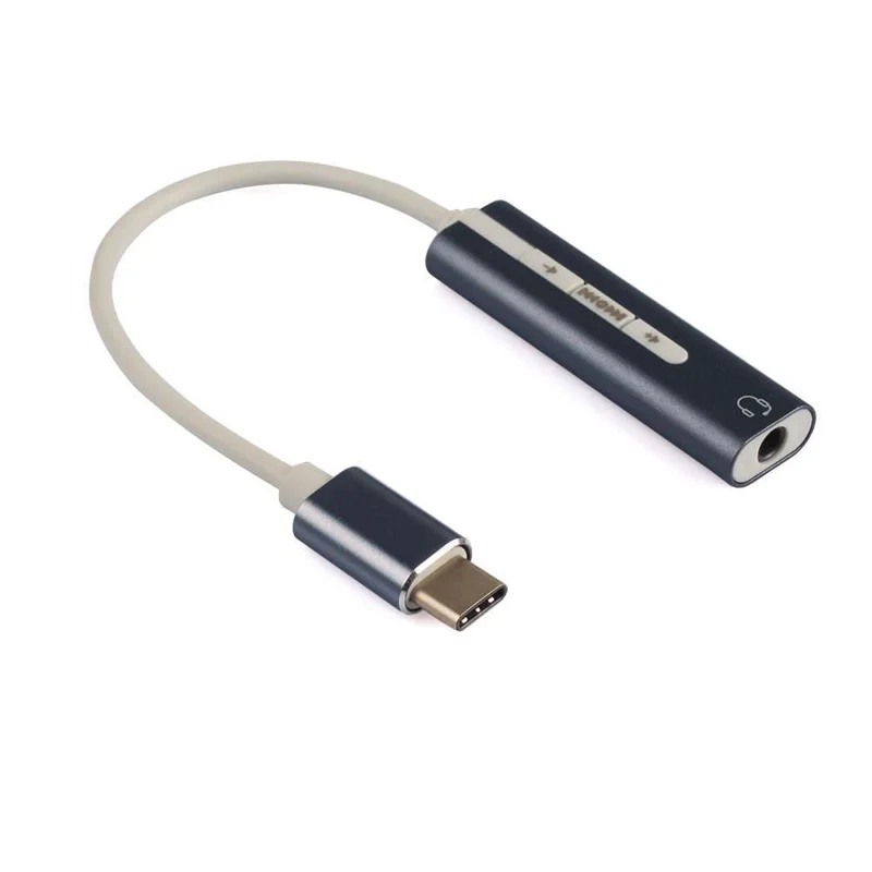 7.1 CH USB 유형 C 3.1 사운드 카드-3.5mm AUX 스테레오 이어폰 헤드폰 잭 어댑터 외부 케이블 범용 유형-C HIFI