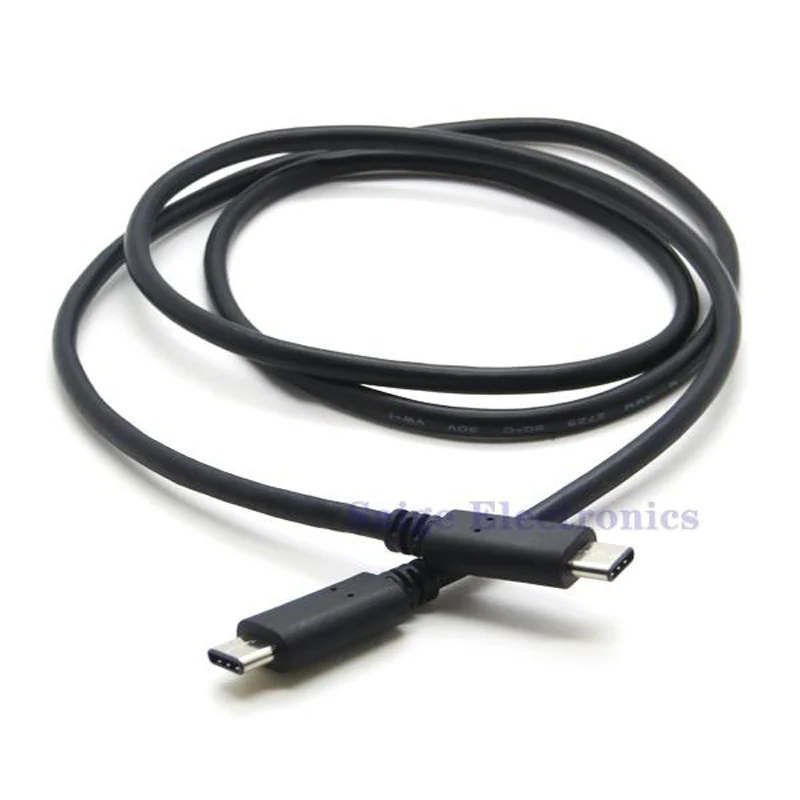 100M USB 3.1 Type C to Type C Male to Male Charging Cable for 12 inch Retina MacBook Google Nokia