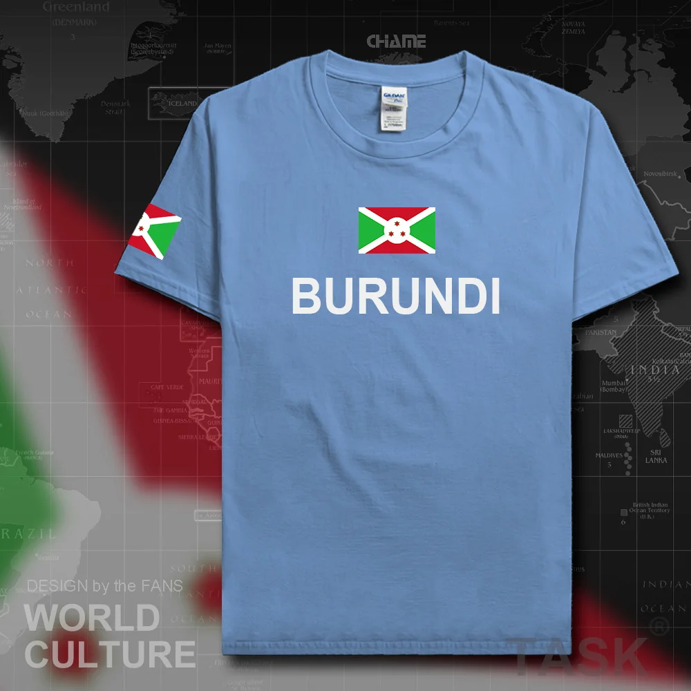 Burundi Burundian men t shirt 2019 jerseys nation team tshirt 100% cotton t-shirt new Short Sleeve country sporting clothing BDI