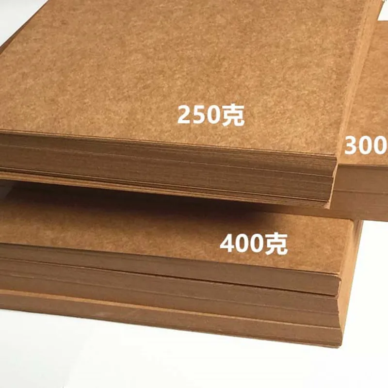 80/100g 20/50pcs High Quality A4 Brown Kraft Paper DIY Handmake Card Making Craft Paper Thick Paperboard Cardboard