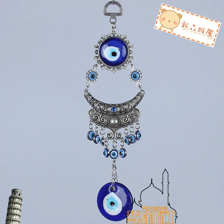 Turkey moon ornaments eyes eye of the devil evil Muslim peace pendant hanging Jushi 