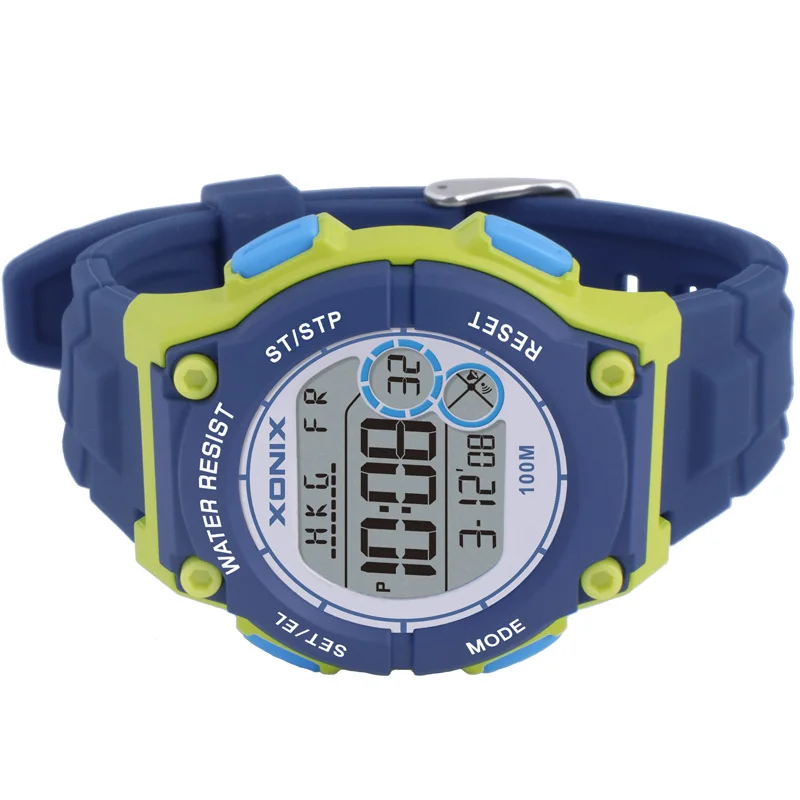 GOLDEN 2024 New Fashion LED Luminous Swim Diver Waterproof 100m Girls Candy Electronic Outdoor Sports Student Watch KW