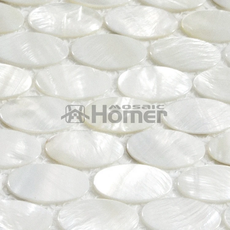 white mother of pearl tiles oval mosaic for wall mosaic tiles  white oval shell tiles mother of pearl backsplash bathroom shower