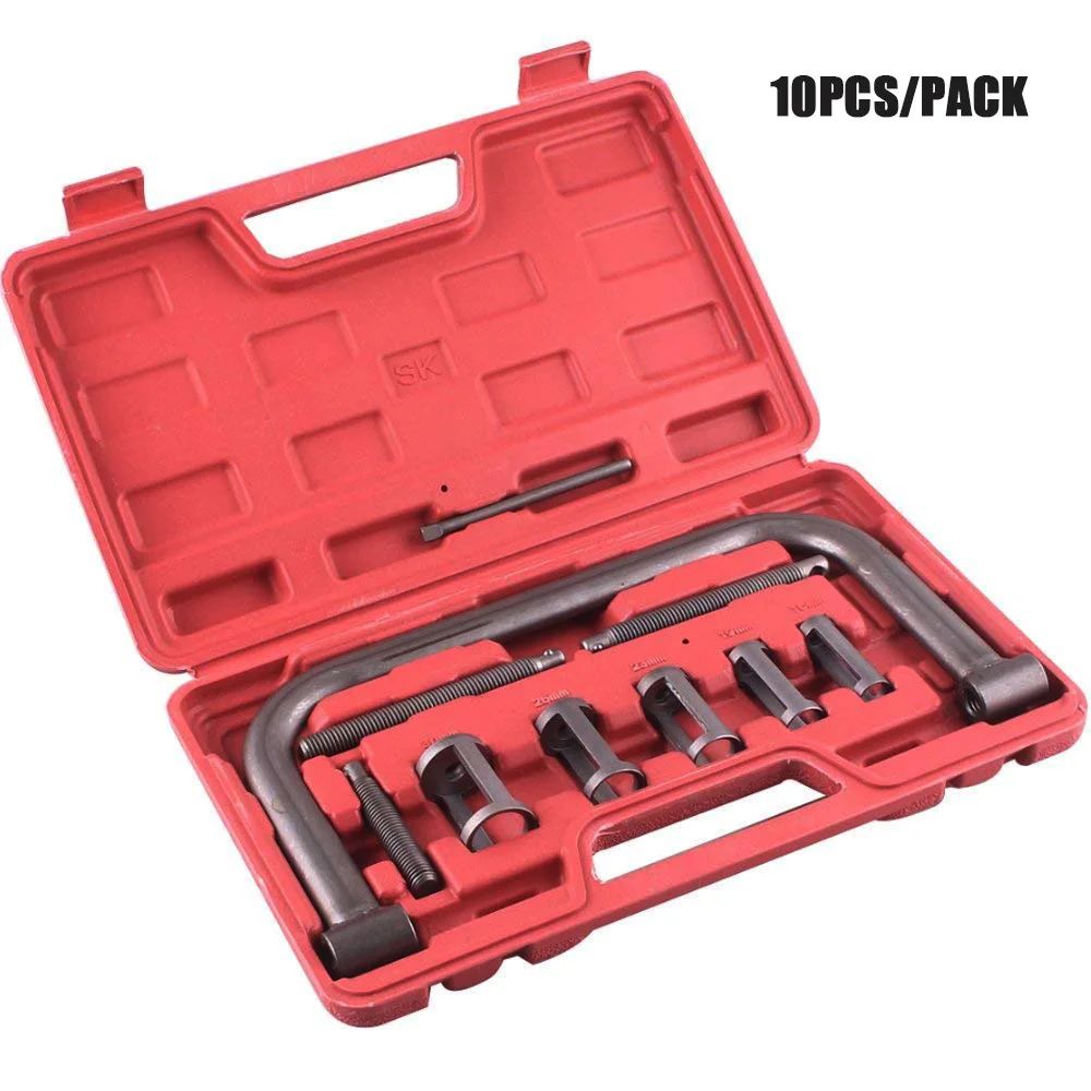 10 Pcs Car Vehicle Motorcycle Valve Spring Compressor Tool Bit Set