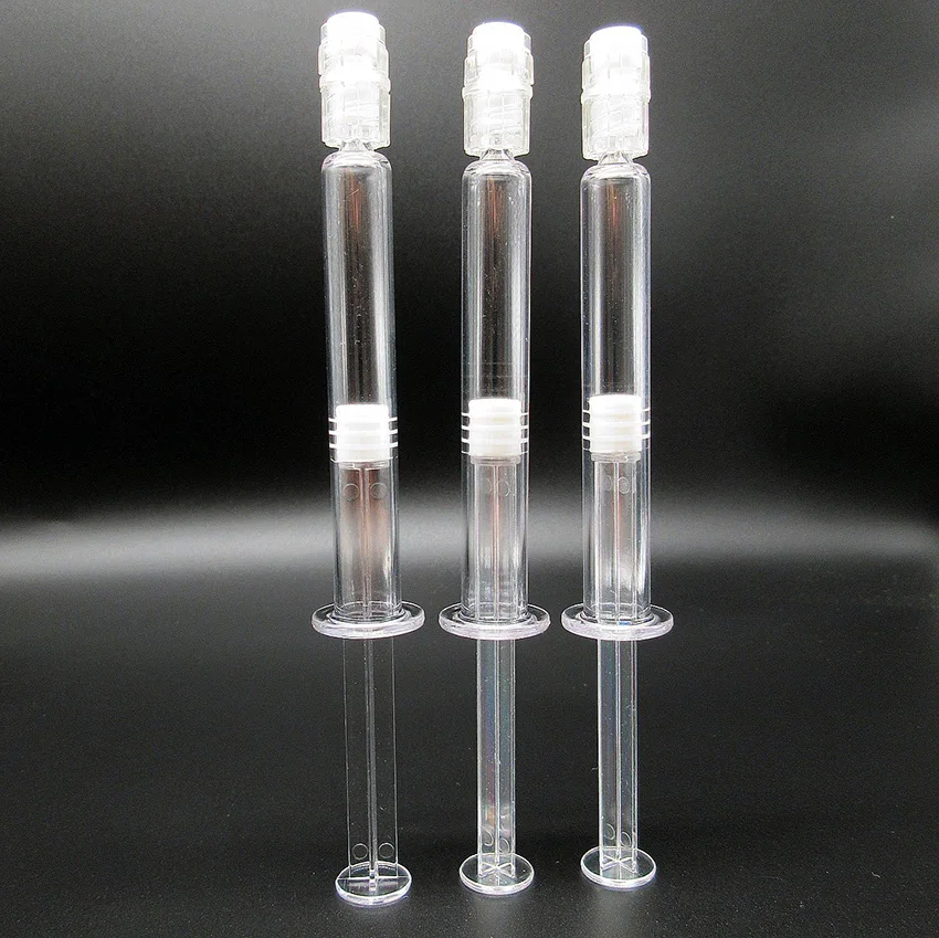 hot sale product airless cosmetic bottle 3ml injection syringe shape package for hyaluronic acid,empty syringe 10pcs/lot