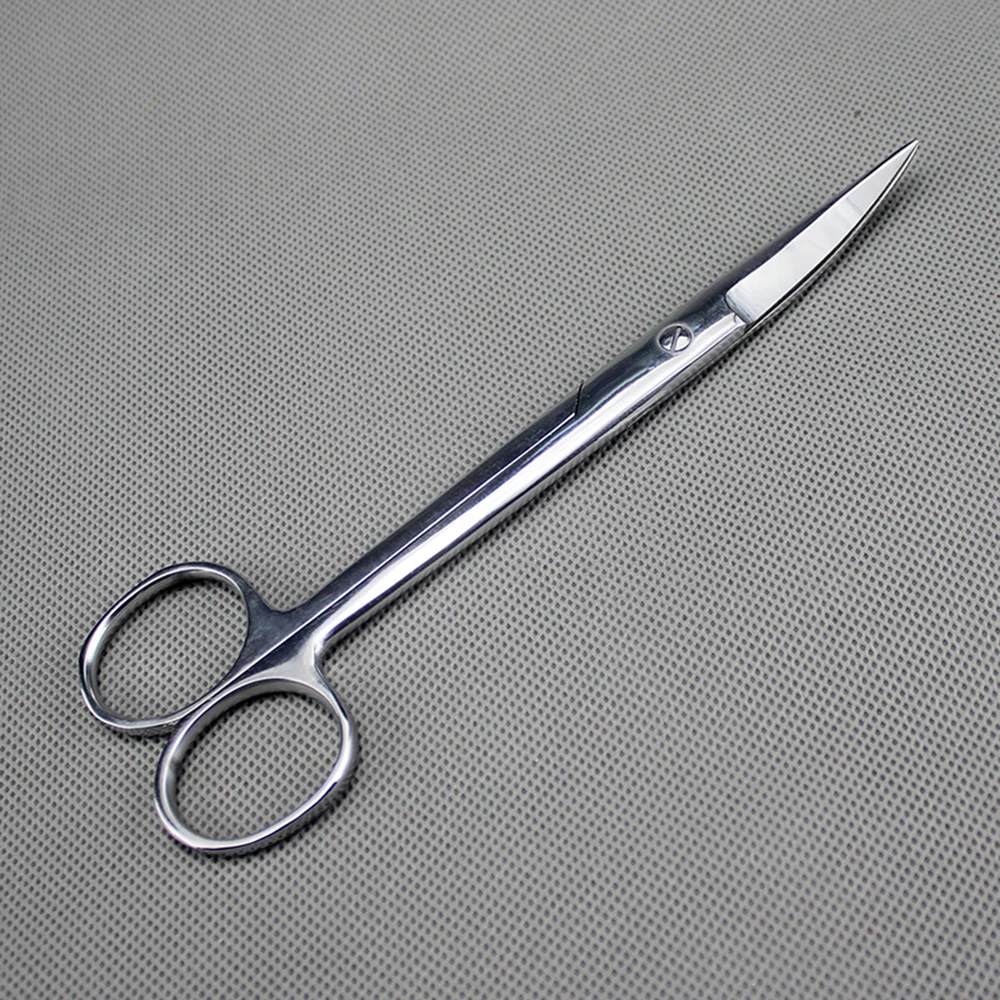 

Stainless steel Surgical scissors bend tip scissors Household scissors 12.5cm/ 14cm/ 16cm/ 18cm/ 20cm/ 22cm