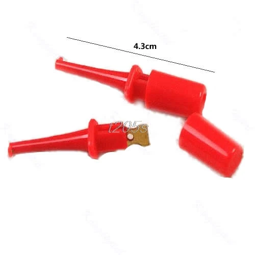 1 Pair Single Hook Clip Test Probe Mini Grabber For Multimeter New T18 Drop ship