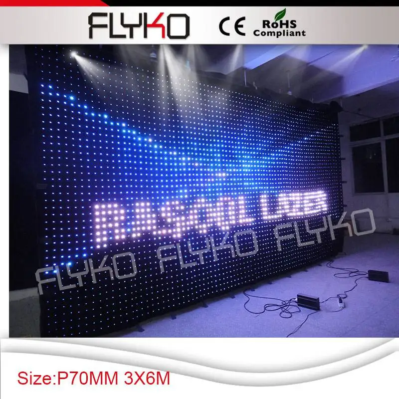 p7 6x3m   rgb full color led video curtain