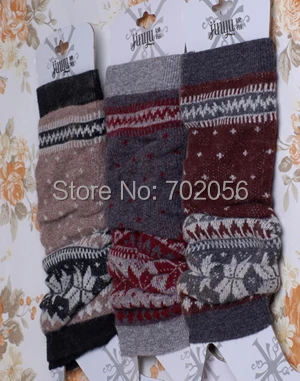 Korea trend Warm wool arcylic Knitted Leg Warmers Crochet Gaiters Boot Cuffs Boot Covers #3645