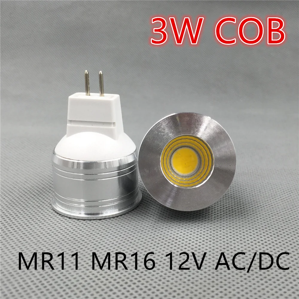 4pcs/Lot Led Spot Lamp Mini Mr11 Mr16 35mm Spotlight 3w Dimmable 12v Living Room Bedroom Table Lamp
