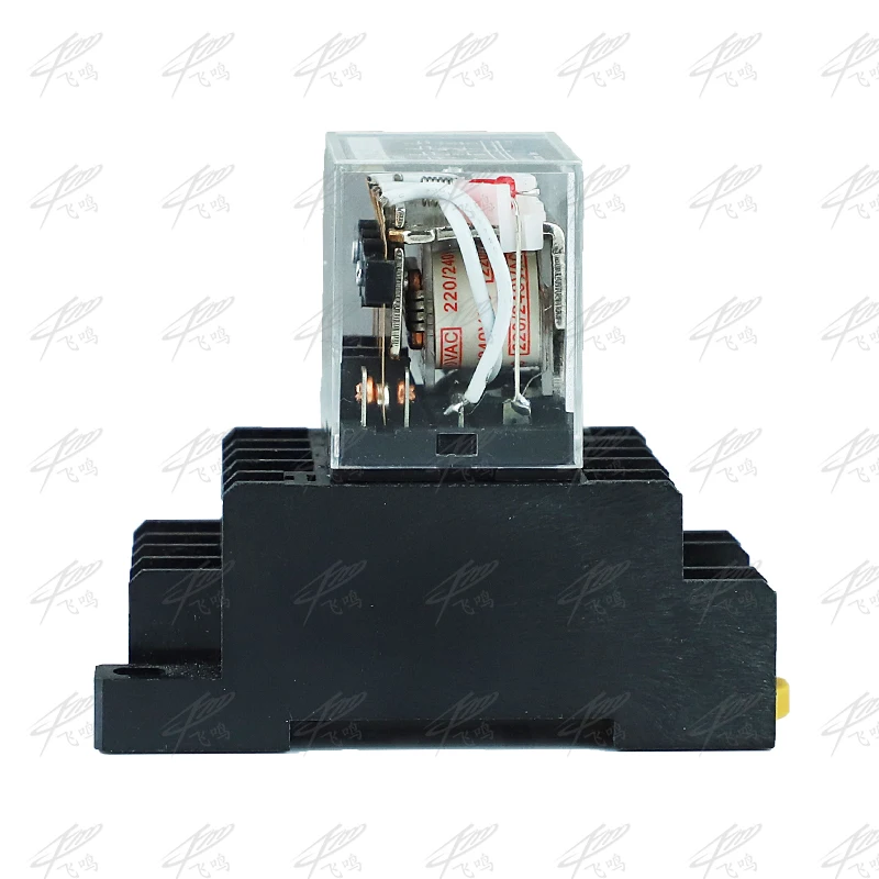 LY4NJ HH64P AC 110V 220V DC 12V DC 24V 14PIN 10A silver contact Power Relay Coil 4PDT with socket Base LY3NJ HH62P LY2NJ