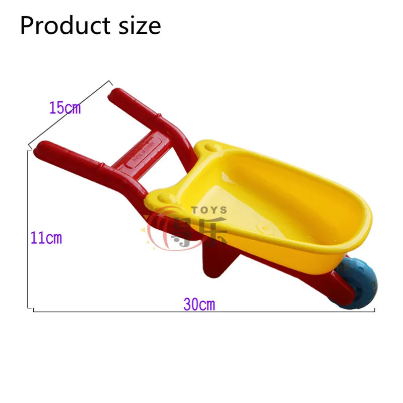 Children Beach Toy Car Set Baby Cart Water Bath Beach Dredging Small Tools Single Wheelbarrow Mini Trolley Play Sand Tools  A049