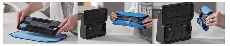 5 pezzi Lavabile In Microfibra Riutilizzabile Pulire Panni per iRobot Braava 380t 320 Menta 5200 Robot di Casa Essenziale