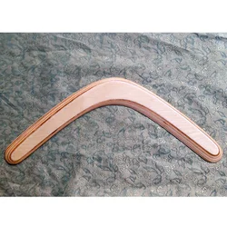 Aviation Journey-platillo de madera hecho a mano, platillo de Boomerang, disco volador para lanzar y atrapar, juego al aire libre, juguetes para césped, 36x15cm