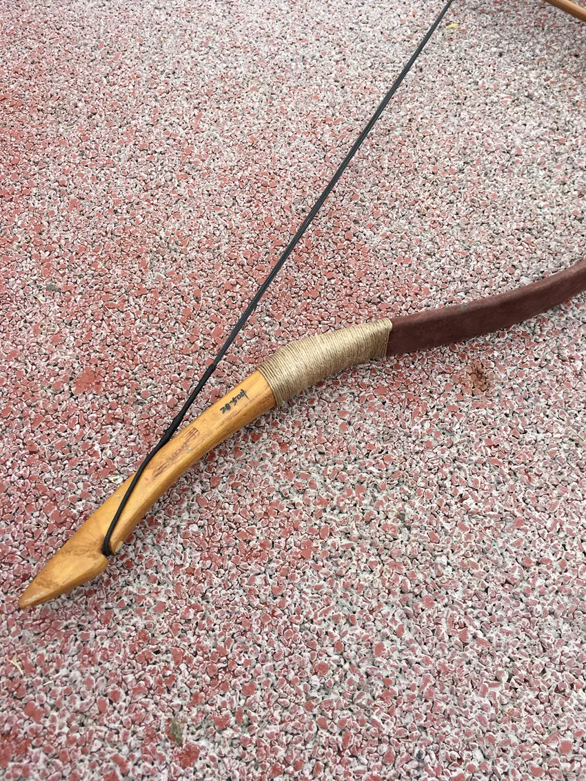 Imagem -04 - Arco e Flecha Recurve Bow Hunting Longbow Mais Setas de Bambu Linda Pele de Porco Chinesa 2060ibs