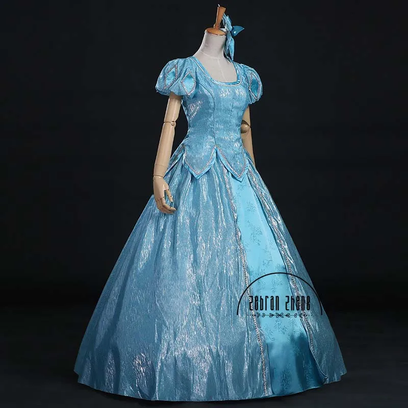 Top Quality New Arrival Ariel Princess Cosplay Costume Blue Dress For Halloween Costumes Custom-Made