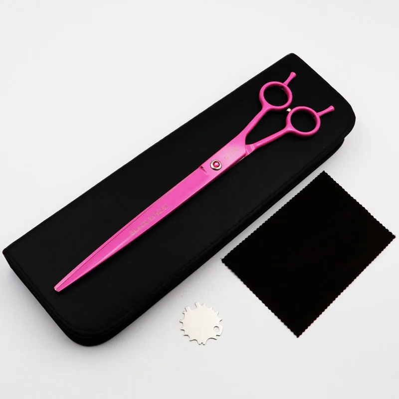 9 inch pet scissors long premium super sharp dog cat grooming scissors professional straight shears pink style