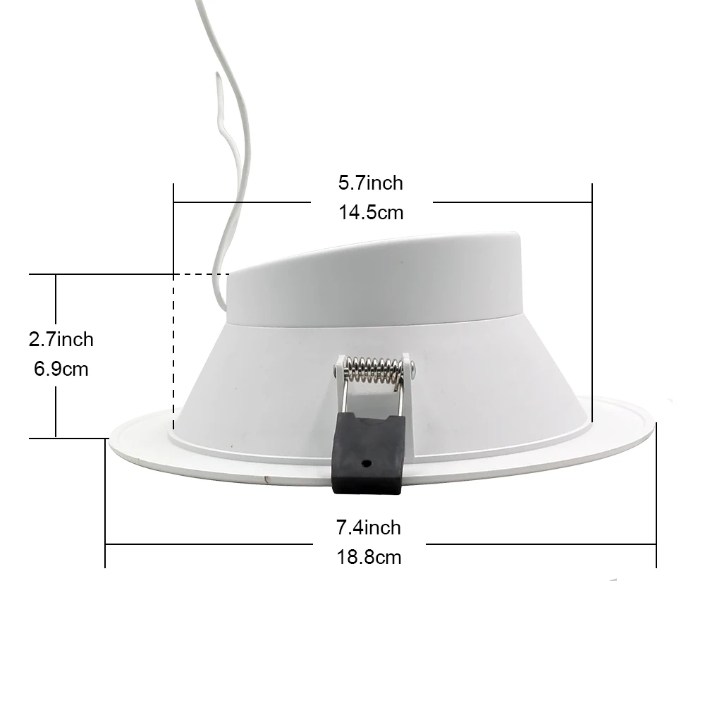 Zemismart 6 Polegada 14w wifi rgbcw led downlight trabalho com luz de teto tuya controle voz por alexa google automação residencial