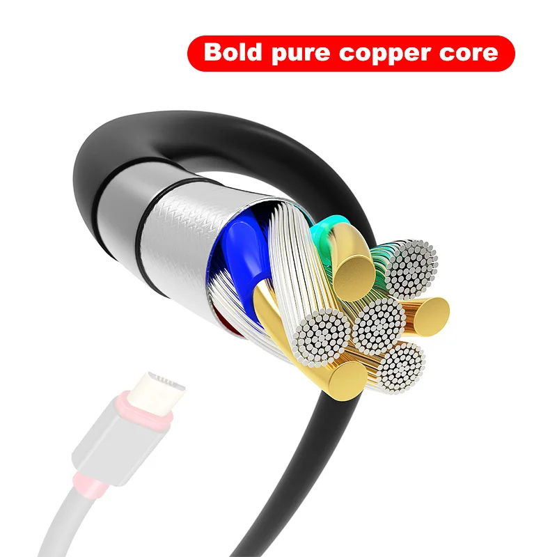 10 шт./лот высококачественное зарядное устройство Micro USB 1 м 1,5 м 2 м 3 м Кабель-адаптер для синхронизации данных для Samsung Xiaomi и планшетов