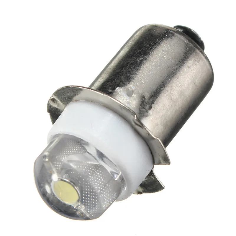 P13.5S 0.5W LED For Focus Flashlight Replacement Upgrade Bulb Torches Work Light Lamp 60-100Lumen DC3V 4.5V 6V C+D Cell