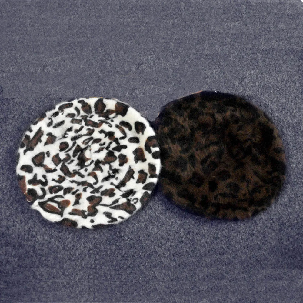 Women French Style Vintage Leopard Print Wool Soft Winter Warm Beret Beanie Hat HATBD0055