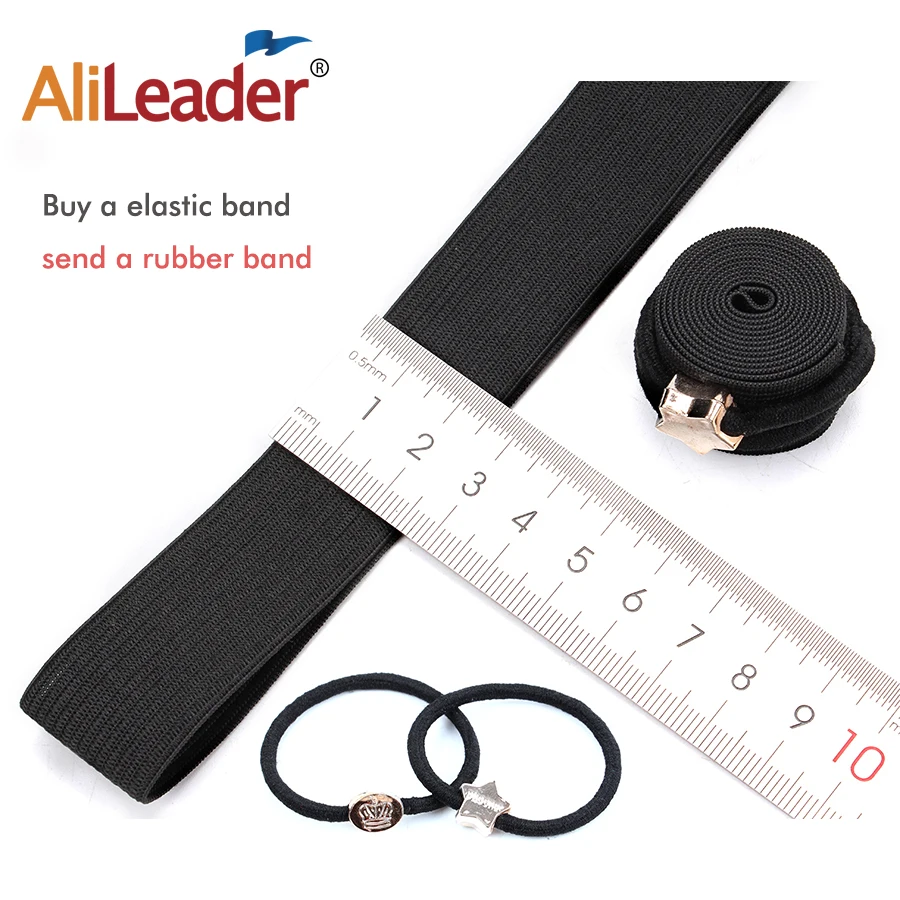 Alileader 1Pcs/Lot 1.5/2.0/2.5/3.0/3.5Cm Wig Elastic Band Black Color For Making Wigs And Lace Frontal Closure Wig Accessories