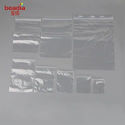 100pcs/bag 5*7/6*8/7*10/8*12/10*15/12*17/14*20/17.5*25cm Jewelry Lock Reclosable Plastic Poly Clear Bags Jewelry packaging