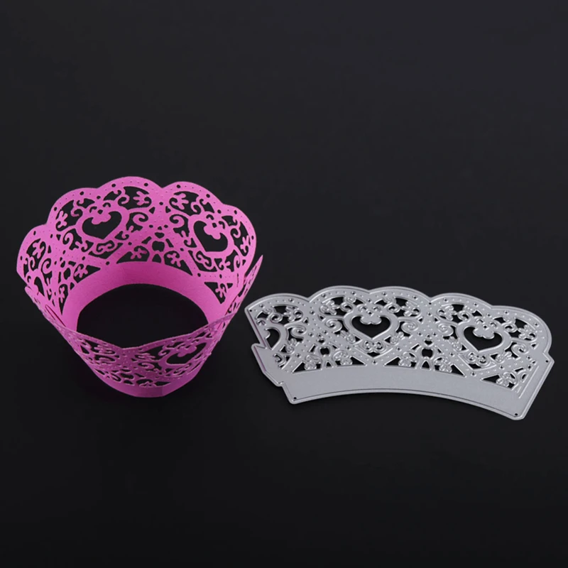 YINISE Love Cake Lace Metal Cutting Dies For Scrapbooking Stencils DIY Album Cards Decoration Embossing Folder Die Cuts Tools