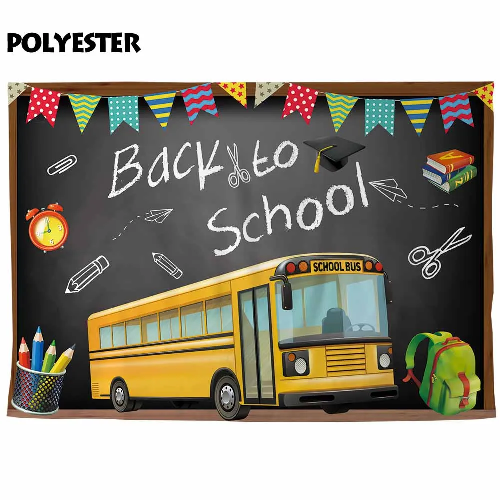 Allenjoy – arrière-plan pour photos, étudiant, campus, vie, retour à l'école, saison, bus, photomaton, accessoire photographique