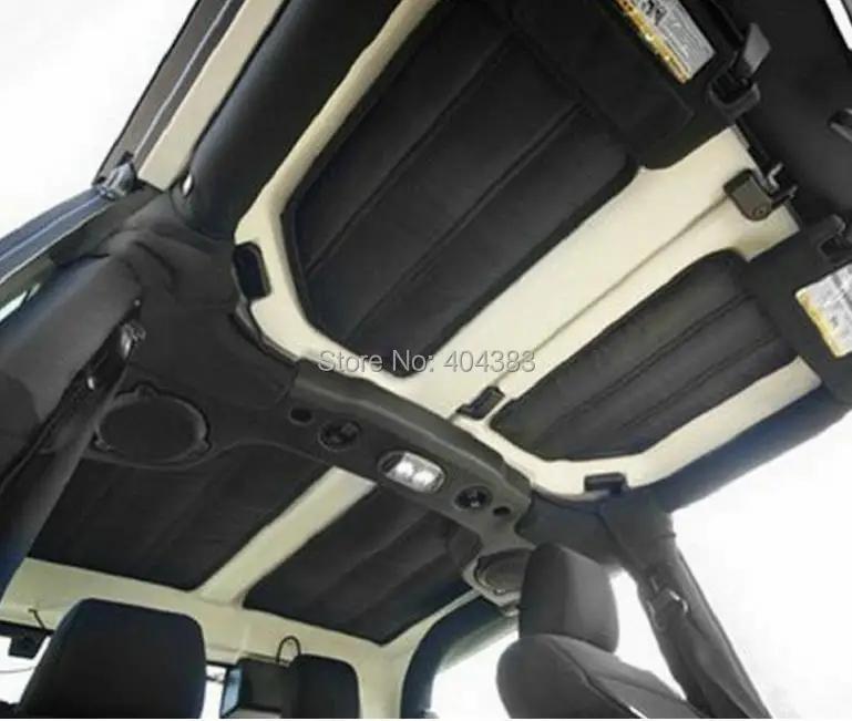 2 doors / 4 doors Car Accessories 4pcs Per Set Sound Deadener tHard Top Insulation Kit FoR Jeep Wrangler JK 2DOORS 2012 Up