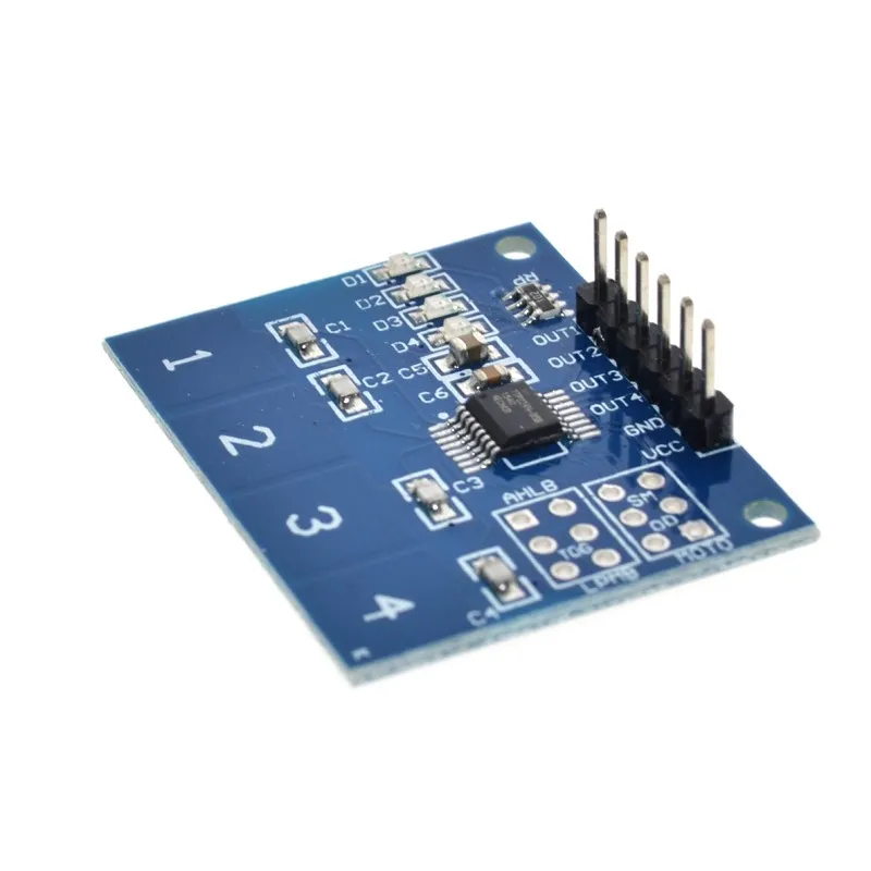 ใหม่ 4Channel Digital Touch Sensor ปุ่ม Capacitive Switch Module สำหรับ TTP224