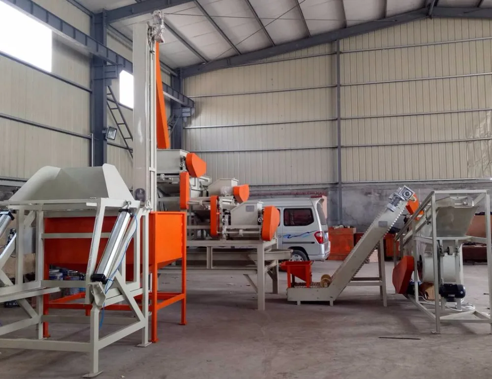 البندق نواة قذيفة فاصل خط الإنتاج/الجوز القصف وفحص المنتج خط/البندق المنتج خط