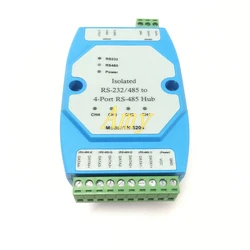 Isolated bidirectional 4 port four port RS485 hub hub repeater distributor UT5204