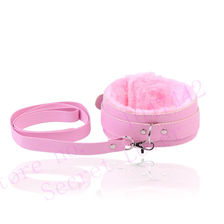 4 color PU Leather bdsm collar Plush Neck Sex Collar Fetish Bondage Adult Games Slave Restraint erotic Sex Toys For Couples.