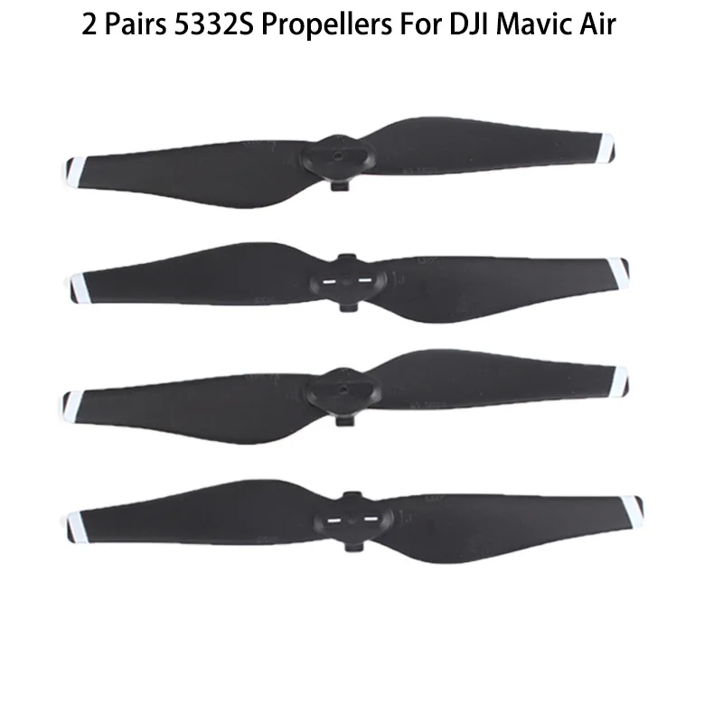 New Arrival 2 pair 4 pcs 5332s White Stripe DJI Mavic Air propellers Blade prop for DJI Mavic Air Drone Accessories