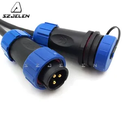 SP2110/SY2111, 2 Pin 3pin 4 Pin 5pin Waterproof Connector Plug And Socket, LED Power Wire Cable Connectors,  IP68, Current 30A