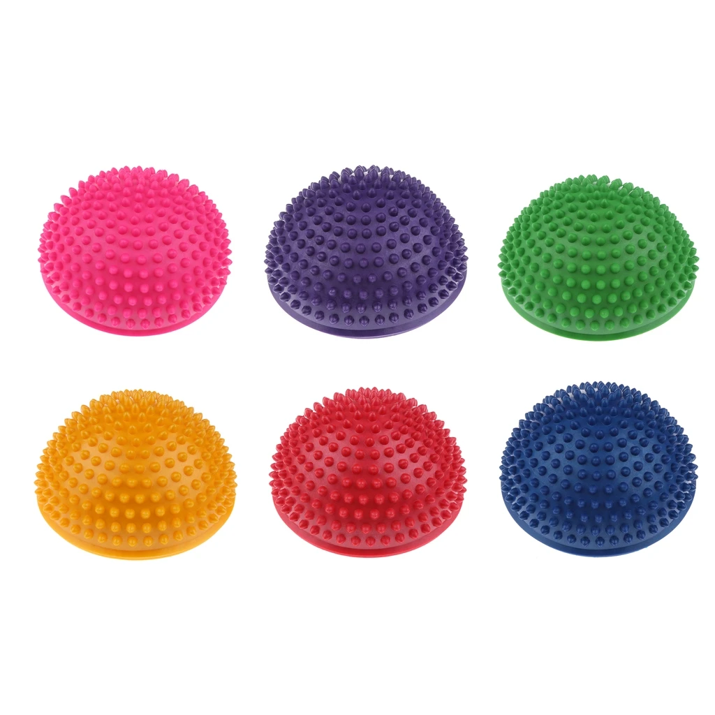 Yoga Aerobic Exercise Balance Ball Hedgehog Styled Balance Pod Fitness Exercise Gym - Green/Purple/Pink/Yellow/Blue/Red Optional