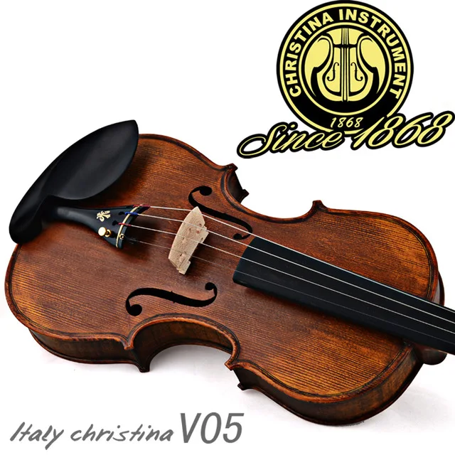 Professional Christina V05 violin, Italian handmade Antique Grading violino 4/4 musical instruments+fiddle case,bow,rosin