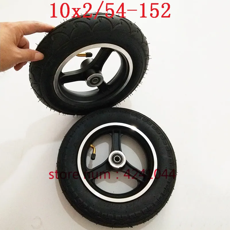 54-152/10x2 tyre 10x2.0tire inner tube with 10\'\'alloy rim hub for Electric balance car,baby stroller 10x2Electric scooter wheel