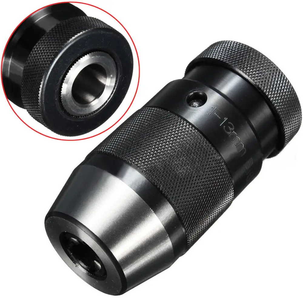 Imagem -02 - Torno Broca Chuck Auto-aperto Light Duty Taper para Torno Furadeira Elétrica Máquina de Perfuração Cnc 113 mm B16 1pc