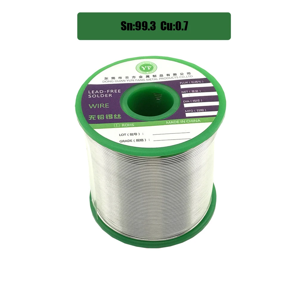 

1000g Lead Free Solder Wire Health Sn:99.3% Tin Wire Melt Rosin Core Big Roll Model:Sn99.3-0.7Cu